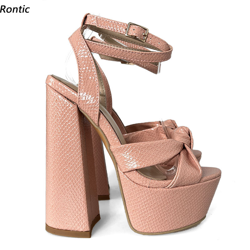 Spaghetti Strap Dress - Rontic Hot Handmade Women Platform Sandals