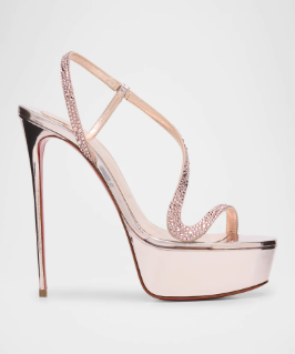 Metallic Leather Platform Stil - огляд і ціна Spaghetti Strap Dress