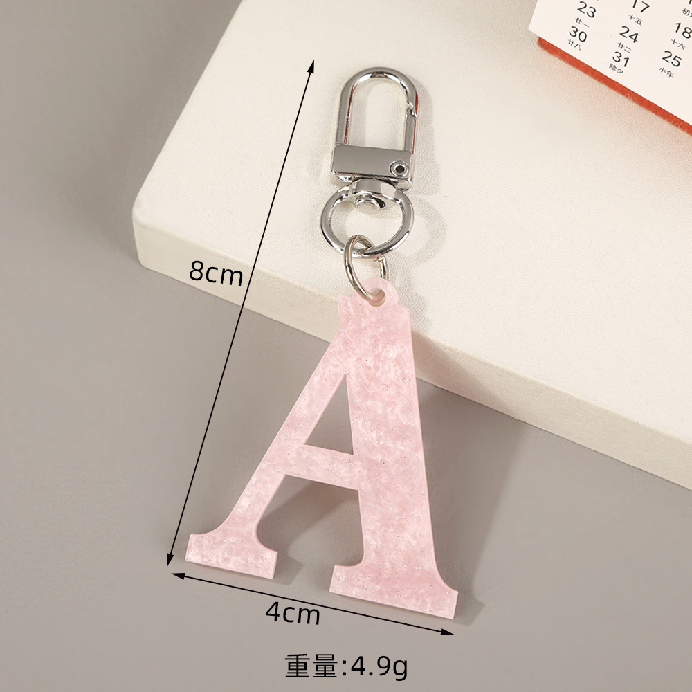 26-Letter Minimalist Keychain  - огляд і ціна Women'S Ysl Fashion