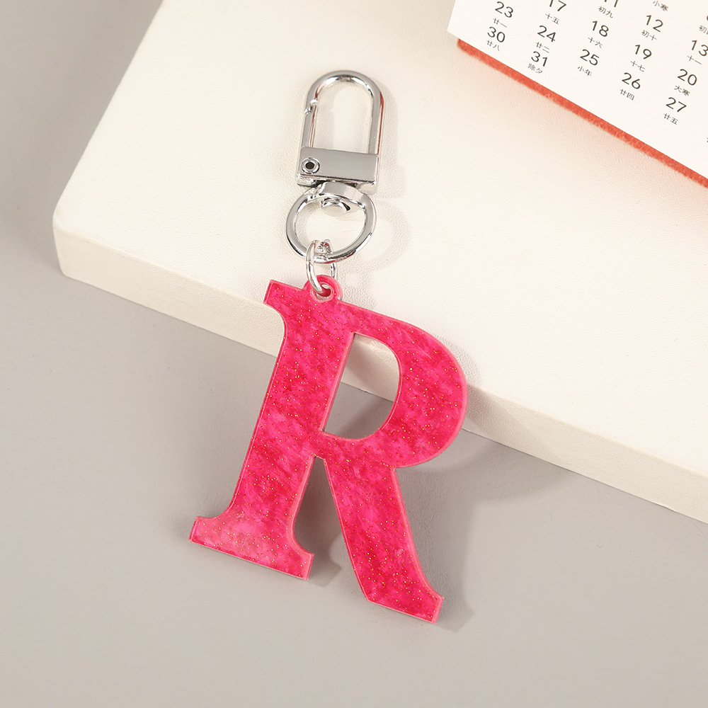 26-Letter Minimalist Keychain  - огляд і ціна Women'S Ysl Fashion