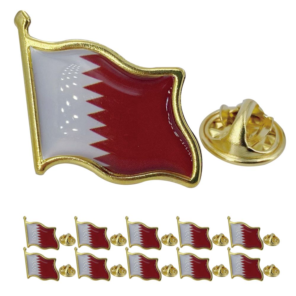 Qatar Flag Lapel Pin - Enamel  - огляд і ціна Women Fashion Qatar