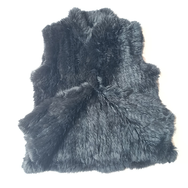 2023 Winter Black Knitted Real - огляд і ціна Women'S Fashion Gilet