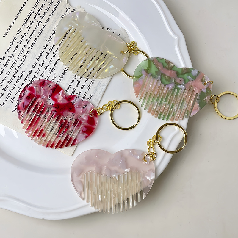 Acetate Heart Shape Keychain C - огляд і ціна Women'S Ysl Fashion