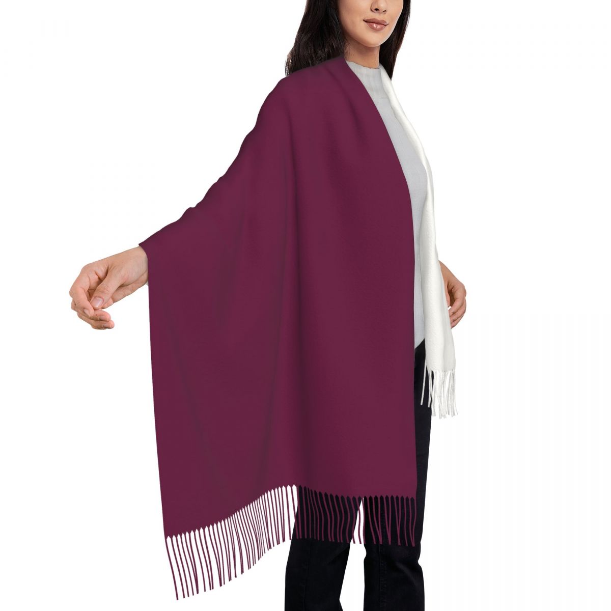 Qatar Flag Women's Tassel Shaw - огляд і ціна Women Fashion Qatar