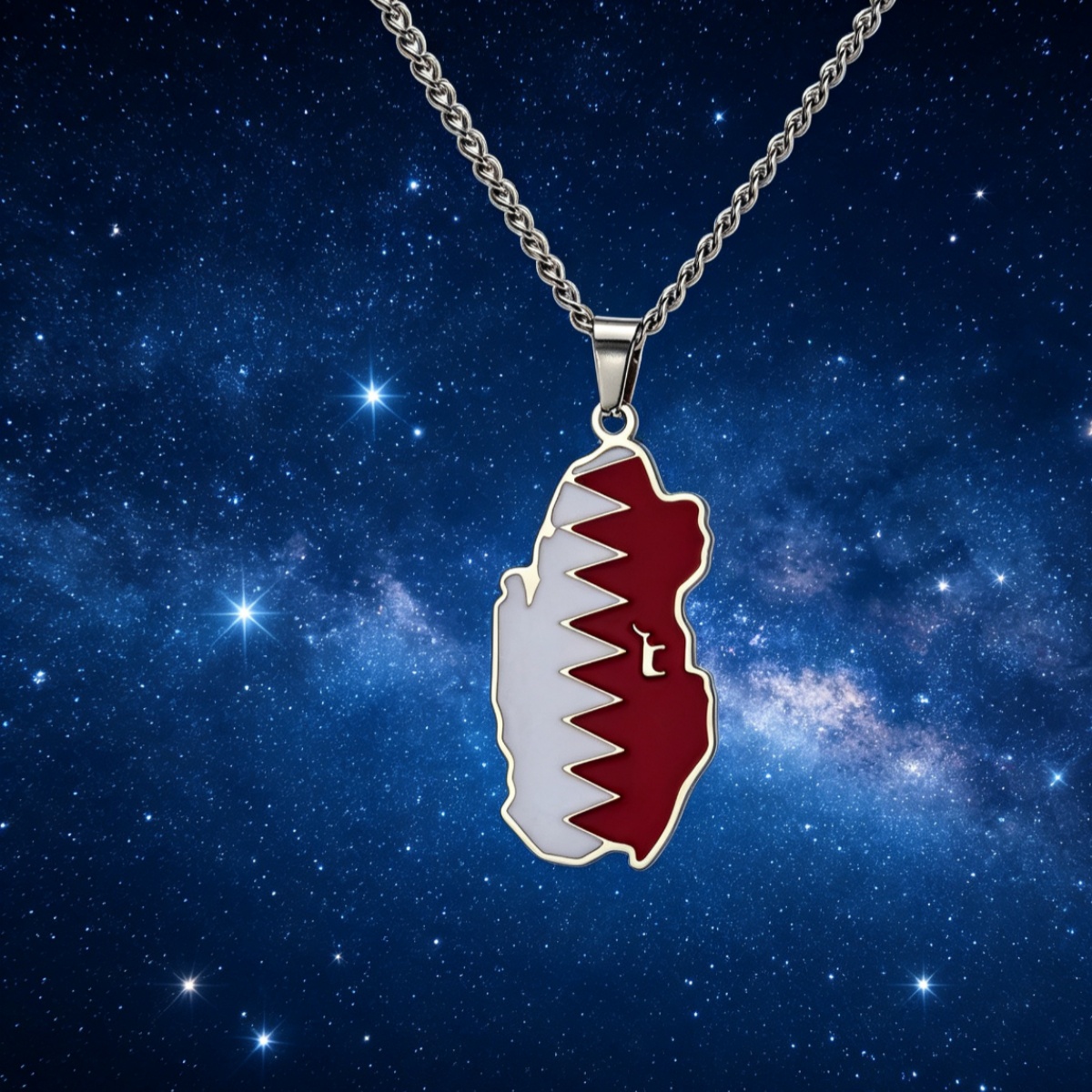 Drip Oil Qatar Map Necklace Fo - огляд і ціна Women Fashion Qatar